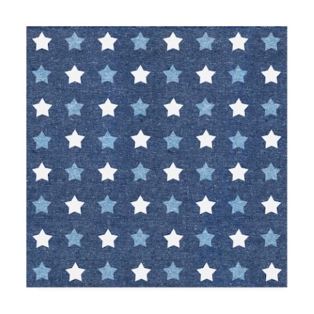 Beth Grove 'Stars And Stripes Dark Pattern III' Canvas Art,18x18